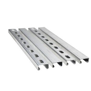 เหล็กชุบสังกะสีแบบจุ่มร้อนขนาด 41x41 และ 41x21  ชนิดรางรู (C Channel, Uni Strut Channel, C Profile Steel Rail) - Product Image 1