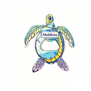 Décapsuleur magnétique personnalisé en forme de tortue, souvenir touristique de la Guadeloupe, des Maldives et de <span class=keywords><strong>Tahiti</strong></span>, aimant de réfrigérateur - Product Image 4