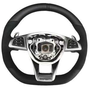 Nuovo Volante Popolare Interamente in Pelle Adatto per <span class=keywords><strong>Mercedes</strong></span> <span class=keywords><strong>Benz</strong></span> Classe S Classe V W203 <span class=keywords><strong>W205</strong></span> W204 per Aggiornamento Amg - Product Image 1
