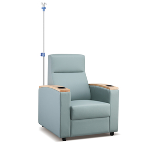 Sofá de infusión de hospital de diseño moderno con soporte de acero inoxidable ajustable para pacientes de infusión acostados - Product Image 2