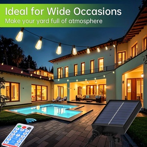 <span class=keywords><strong>Led</strong></span> vườn ánh sáng chuỗi năng lượng mặt trời treo không thấm nước IP65 ngoài trời Patio <span class=keywords><strong>Lights</strong></span> cho Giáng sinh đám cưới Patio đèn lớp cắm trại - Product Image 4
