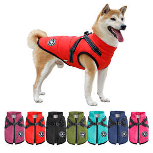 Chaqueta Protectora de Invierno para Perro, Gruesa, de Poliéster, con Protección para Pecho y Espalda, de una Pieza, con Dos Patas Descubiertas, Abrigo Cálido para Uso Diario - Product Image 1