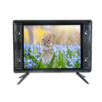 Kleiner 15-Zoll Tragbarer Flachbildfernseher mit LED-Hintergrundbeleuchtung 12V AC 220V Dual-Nutzung für 12V-Fahrzeuge und 220V-Heimgebrauch