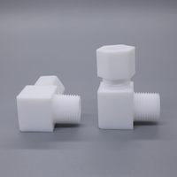 Joint d'étanchéité en PTFE bride à manchon fileté extérieur type coude doublé raccords de joints de tuyau à trois voies pour l'étanchéité