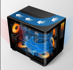 Boîtier d'ordinateur en verre trempé incurvé OEM SOEYI, nouveau, MATX, vente en gros, boîtier d'ordinateur de jeu <span class=keywords><strong>PC</strong></span>, écran LCD de 6 pouces - Product Image 2