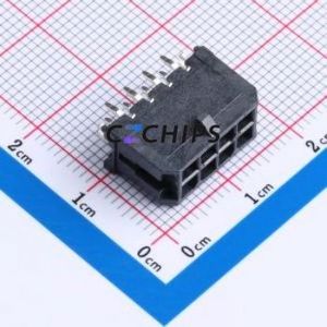 430450824 Wire-to-Board Pin Header Through hole Component (THT),P=3mm Connector 2x4P 3mm Through Hole Micro-Fit (MX 3.0) - Product Image 1