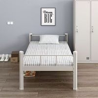 Lits superposés en acier épais de qualité commerciale avec échelle, pour école, hôtel, lits superposés en métal démontables avec matelas