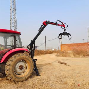 Forest Machinery Hydraulic Leg <strong>Crane</strong> <strong>With</strong> Grapple Forestry Timber Wood <strong>Crane</strong> for Truck