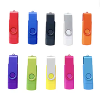 Grosir Pabrik kustom OTG USB Flash Drive 1GB untuk 128GB kapasitas plastik USB 2.0 kompatibel Pen Drive desain baru harga murah