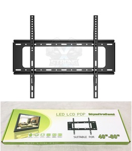 Heavy Duty Low Profile <strong>TV</strong> <strong>Bracket</strong> 75KG Capacity 27mm from Wall Fits 32-80 <strong>Inch</strong> <strong>TVs</strong> VESA 600x500 Competitive Price Fast Shipping - Product Image 1