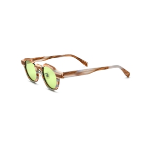 Lunettes de soleil rétro rondes à monture intégrale, verres miroir, protection UV 100%, unisexe, style décontracté pour enfants - Product Image 4