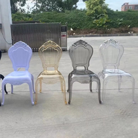 Chaises en plastique de luxe en gros pour enfants, incassables, transparentes, pour mariages, fêtes et événements en extérieur
