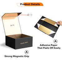 Boîte Cadeau Luxe Magnétique Pliante sur Mesure en Carton Rigide, Emballage Magnétique Pliable avec Couvercle Aimanté