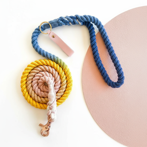 Correa de perro de cuerda personalizada de 152cm de largo, fibra trenzada, algodón, cuerda de collar de perro colorida - Product Image 1