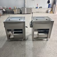 Commerciële multifunctionele groentewas- en schilmachine voor knoflook, wortelen, aardappelen en fruit, hoge capaciteit 750 kg/u