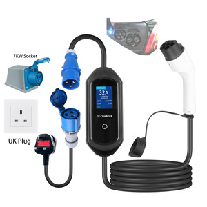 Cargador Portátil para Vehículos Eléctricos Zhongshan Wenda GBT, Conector CEE, Pantalla LCD, Estación de Carga de CA de 7-22KW - Product Image 4