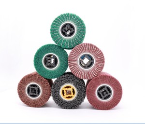 Flap Wheel Buffing Trống Sạch Và Dải Flap Brush Đánh Bóng Đánh Bóng Bánh Xe Dây Vẽ Bánh Xe Kim Loại - Product Image 1