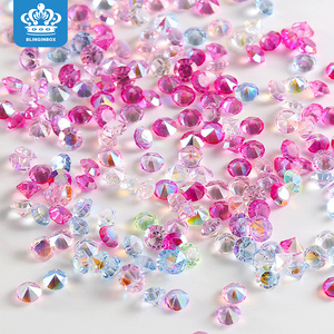Binginbox vente diamant étincelant résine strass Transparent fond pointu Nail Art strass 3D cristal bricolage accessoires - Product Image 1