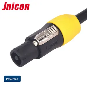 Jnicon 3-контактный разъем 20A 500 В Powercon IP44/IP65 наружный гнездовой разъем для освещения сцены