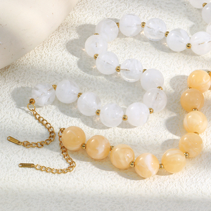 Colliers fantaisie en résine acrylique Dreamshow pour femmes, sans ternissement, collier <span class=keywords><strong>statement</strong></span> - Product Image 5