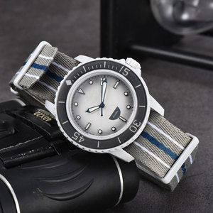 Đồng hồ nam 39mm, máy quartz, mặt kính trong suốt, vỏ sau bằng vải, dây đeo vải, phong cách thường ngày, máy điện tử, kim chỉ giờ thể thao - Product Image 5