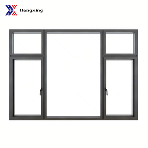 Fenêtre à battant moderne insonorisée en alliage d'aluminium avec verre trempé feuilleté et moustiquaire en acier inoxydable, certifiée Energy Star, pour entrée de villa - Product Image 4