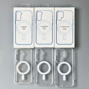 VAWI C010 Étui magnétique transparent en acrylique de haute qualité, antichoc, pour iPhone 11~17 Pro Max, pour Samsung Android - Product Image 4