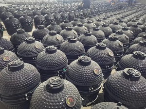 <span class=keywords><strong>Horno</strong></span> Ahumador de Carbón Cerámico <span class=keywords><strong>Kamado</strong></span> Personalizable de 12-24 Pulgadas con Asador y Ventilación Ajustable para Exteriores - Product Image 5