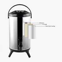 Seau à thé au lait isolé thermiquement, carafe à café chaude et froide, urne à thé