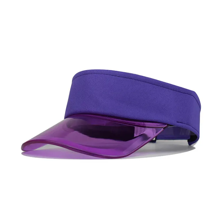Campione gratuito viola rosso tesa oversize uv shade cappello con visiera in cotone solare uomo casual summer sun cap unisex gorras