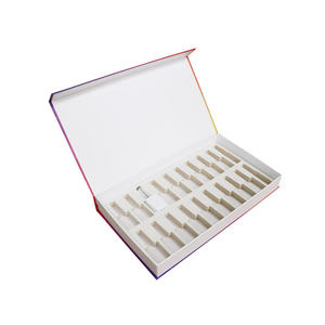 Boîte-cadeau d'emballage en papier de carton avec couvercle pour demoiselle d'honneur de luxe avec logo imprimé personnalisé en or rose - Product Image 3