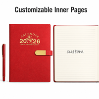 Carnet personnalisé pour la fin de l'année, Zodiaque chinois, Boucle dorée, Marquage à chaud, Carnet cadeau du Nouvel An, Direct Usine