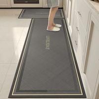 Tapis de cuisine de luxe léger, antidérapant, imperméable et résistant à l'huile, facile à nettoyer, pour usage domestique et salle de bain