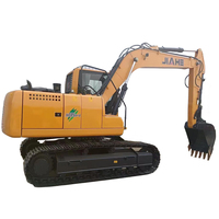 Excavatrice hydraulique de chantier JIAHE 8135 de 13 tonnes, robuste, avec moteur Cummins, pompe PNM et chenilles