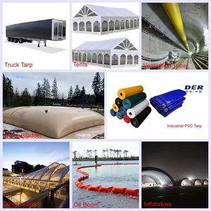 Tissu imperméable de <span class=keywords><strong>bâche</strong></span> stratifiée thermofusible antistatique ignifuge enduit de PVC pour le stockage d'eau d'étang de poissons de réservoir d'oreiller - Product Image 6