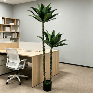 Objets décoratifs nordiques, <span class=keywords><strong>plante</strong></span> artificielle d'agave tropicale, <span class=keywords><strong>plante</strong></span> de sisal verte, décoration de bar, décoration de mariage et fournitures - Product Image 3