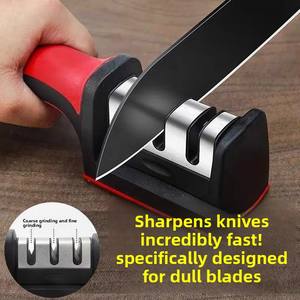 Wholesale Multifunctional Stainless Steel Knife Sharpening Tool Home Use Quick <b>Stone</b> Fixed-Angle <b>Sharpener</b> Scissors Kitchen - Product Image 3