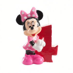 Vela de Cumpleaños de Minnie Mouse Número 4 de 7 cm, Decoración para Fiestas - Product Image 2