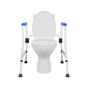 Silla de Inodoro KDB-603A de Aleación de Aluminio Azul y Blanco, Equipo de Seguridad para Baño para Personas Mayores y Mujeres Embarazadas - Product Image 4