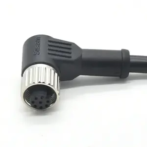 Connecteur M12 8 broches soudage industriel coudé électrique mâle femelle prise étanche connecteur de câble circulaire - Product Image 6