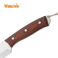 Ensemble de couteaux de boucher Cuisine à domicile Cuisine comprend Chef Couteau à découper Tomate Viande Coupe avec manche en bois Pakka