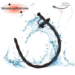 Männliches Silikon Langes Pferde auge Harnröhre <span class=keywords><strong>dilation</strong></span> Hohlrohr Penis Masturbation Männlicher Sklave Training SM Sexspielzeug - Product Image 1