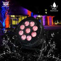 Batería RGBWA UV 6 en 1 Evento Mini DJ Wash DMX Parcan Iluminación de escenario IP65 Luz LED par impermeable al aire libre