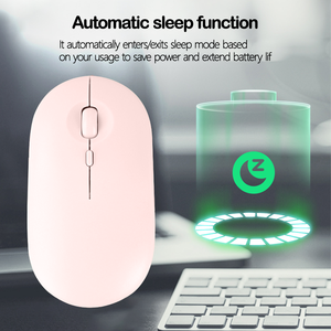 Tối ưu 2.4GHz bt5.2 nhỏ gọn RGB Backlit 3D <span class=keywords><strong>Mini</strong></span> Chuột chơi game màu hồng <span class=keywords><strong>USB</strong></span> giao diện tối ưu quang học cho di động sử dụng máy tính để bàn máy tính xách tay - Product Image 2