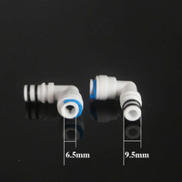 Raccord coudé à connexion rapide 1/4" à 3/8", double joint torique, anti-fuite, pour boîtier de filtre à eau, connecteur de membrane RO