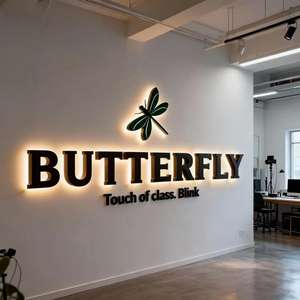 Letrero de Metal Acrílico con Retroiluminación LED, Letras 3D Doradas Cepilladas, Personalizado para Exteriores e Interiores, para Publicidad, Venta de Fábrica - Product Image 3