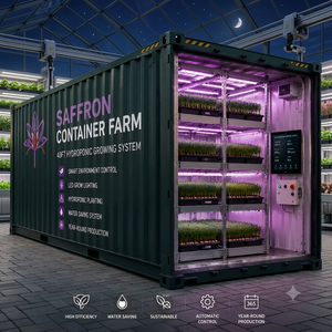 Smart Automated Full Spectrum LED <b>Grow</b> <b>Light</b> 40ft Shipping Hydroponic Plant Factory Saffron Growing Container - Product Image 6