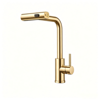 Robinet mélangeur chaud/froid de conception moderne, en acier inoxydable 304 SUS, avec douchette extractible, pour évier de cuisine, fabriqué en Chine