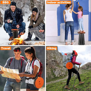 Sillas <span class=keywords><strong>plegables</strong></span> para adultos de fábrica al por mayor, taburete telescópico de plástico duradero y resistente para interiores y exteriores, taburete plegable barato - Product Image 6