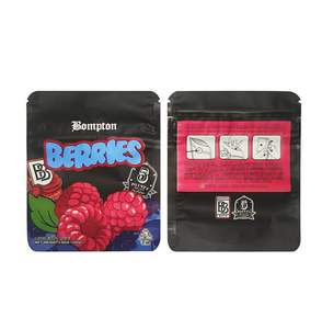 Tùy chỉnh in ấn riêng của bạn Logo thực phẩm ăn được Nắp kéo mùi bằng chứng đứng lên túi bao bì 3.5g 7g 1oz 1lb Mylar Túi với dây kéo - Product Image 2